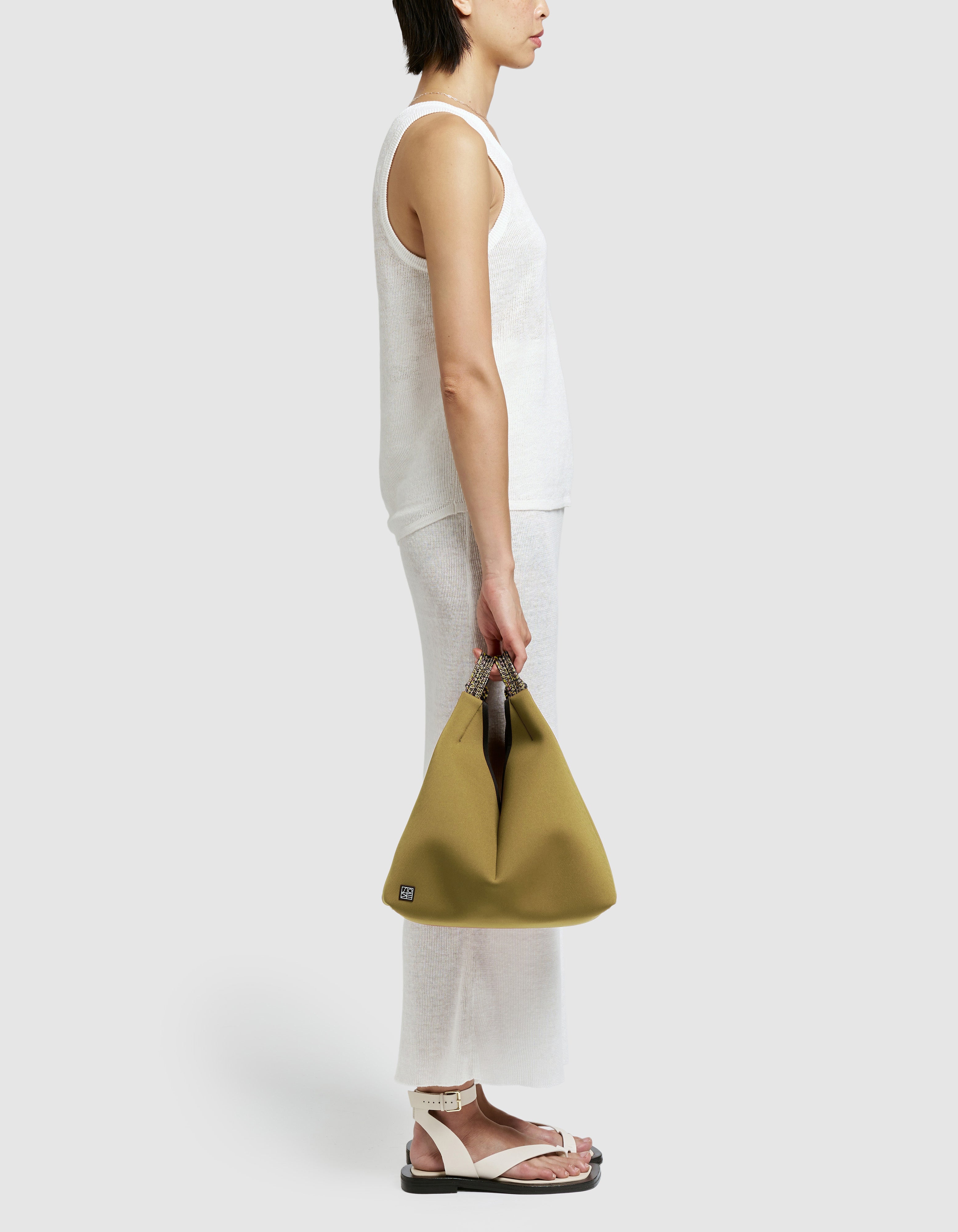 Solstice mini tote in olive oil