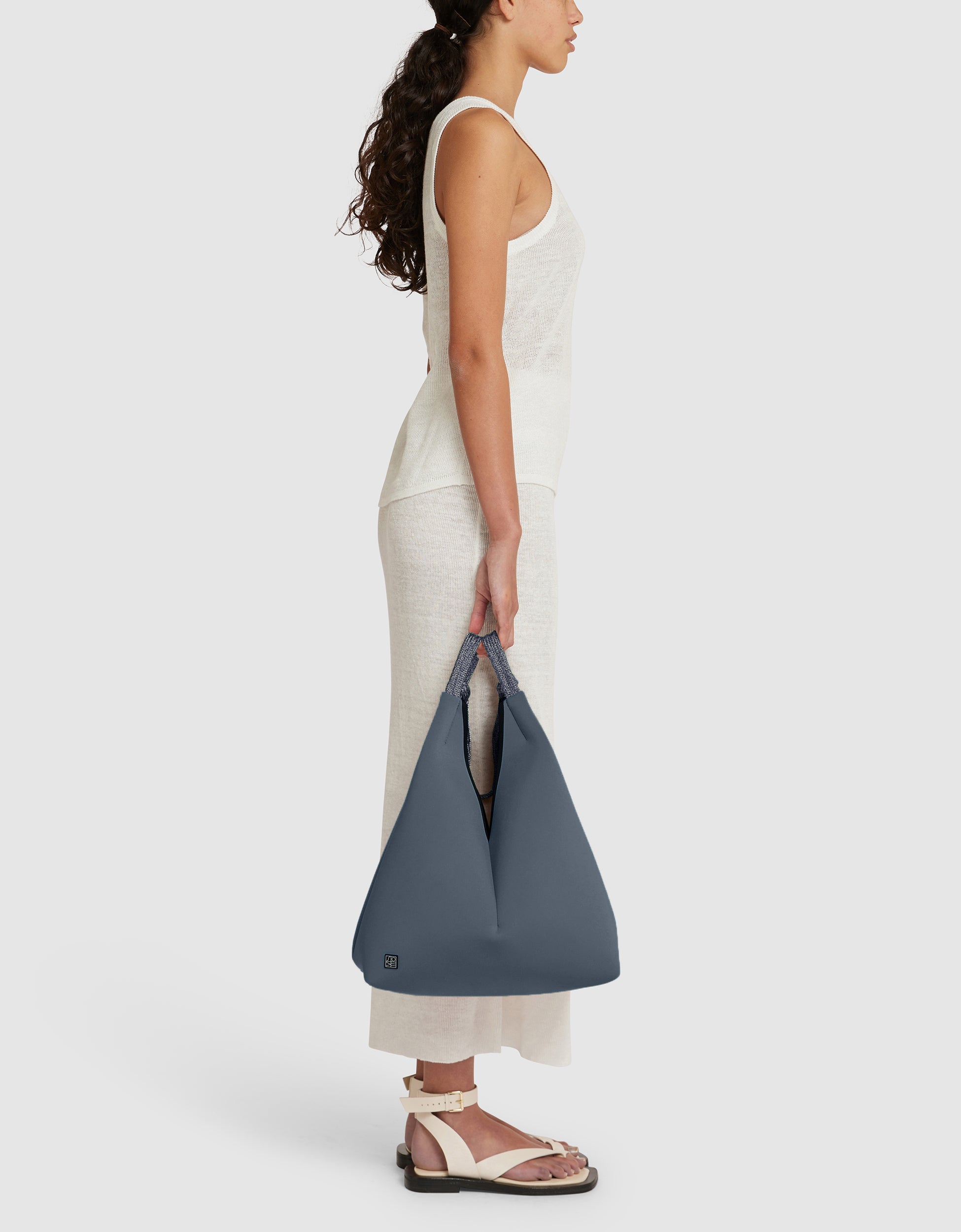 Solstice tote in pewter