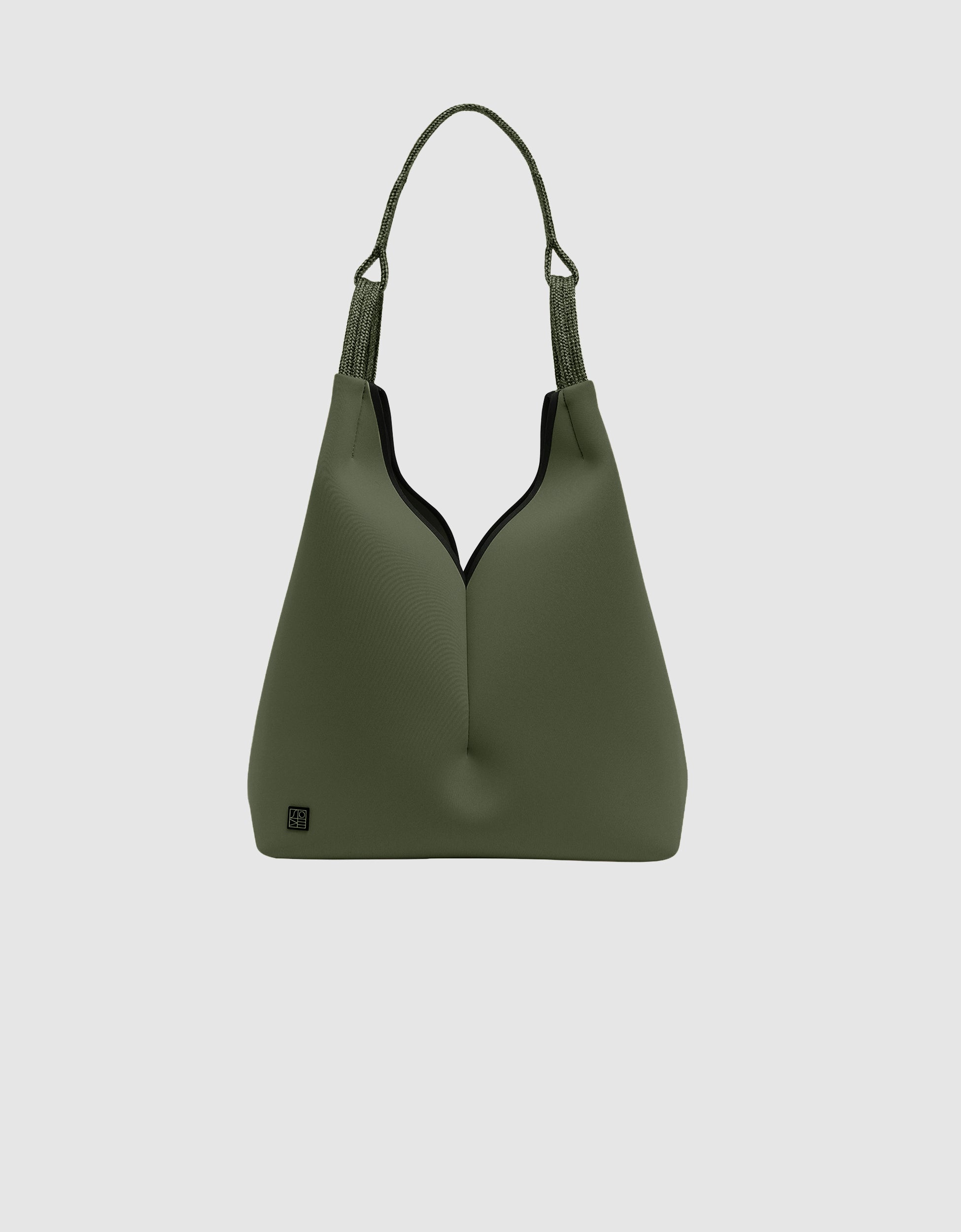Solstice tote in smoky moss