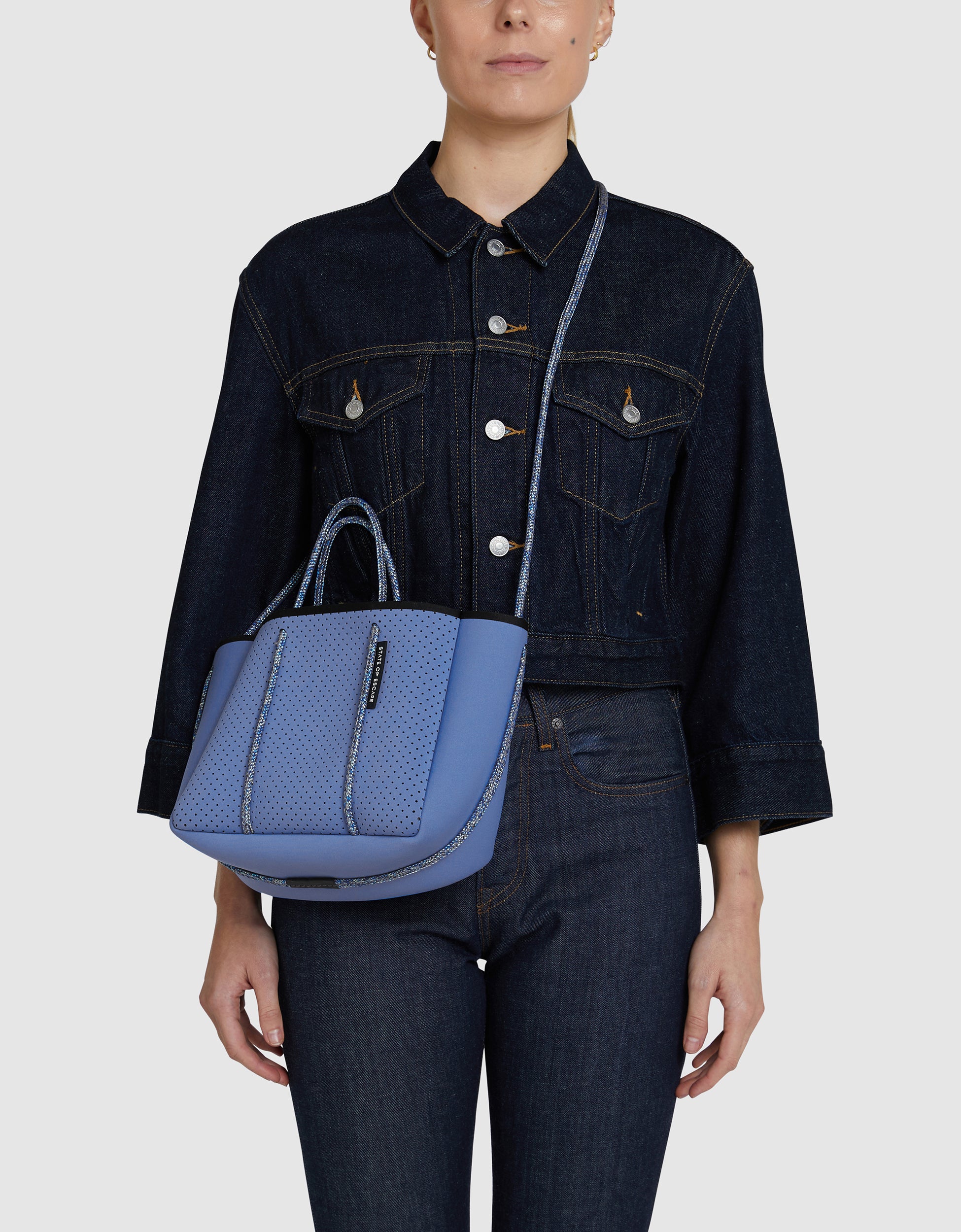 Petite Escape in washed cornflower