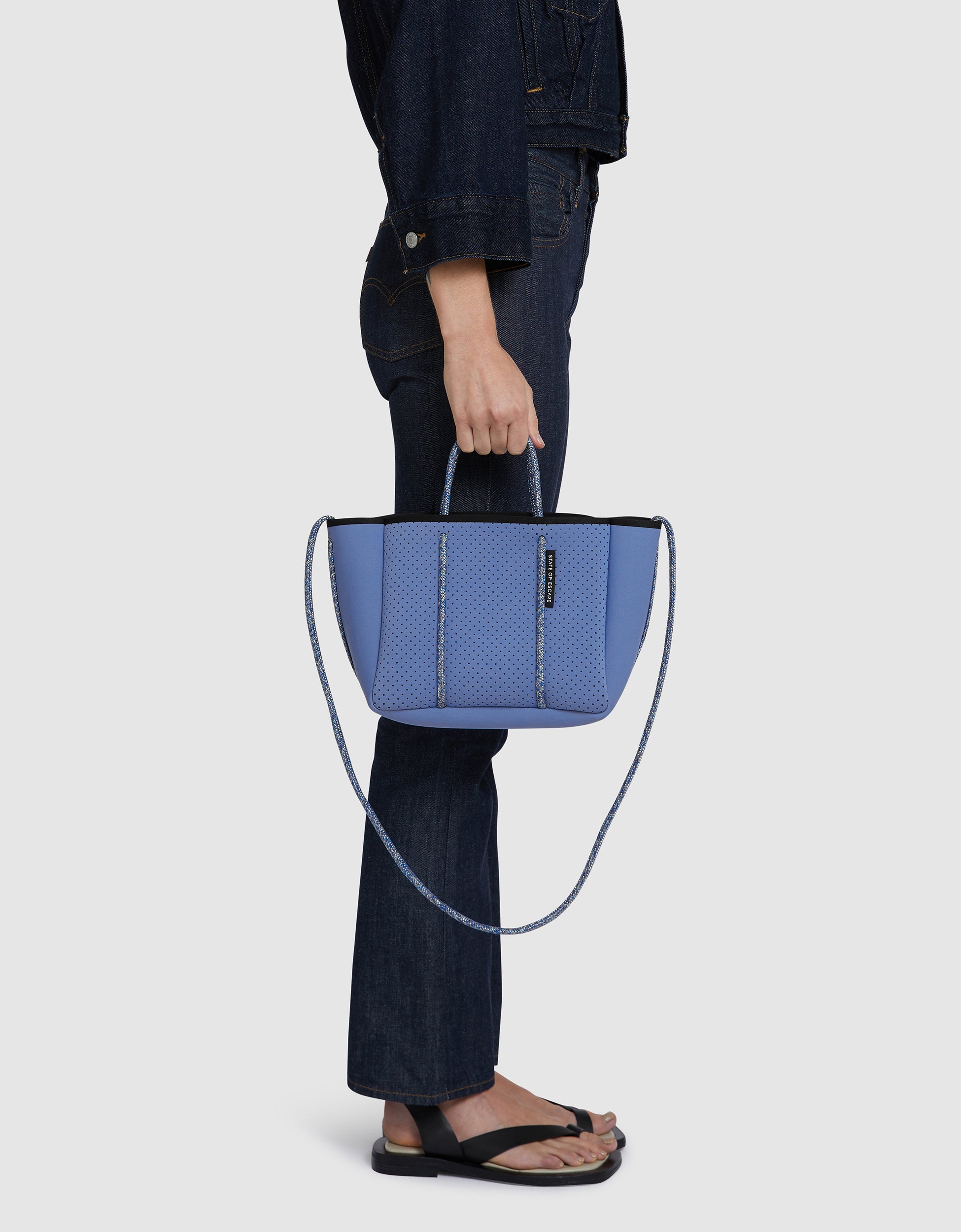Petite Escape in washed cornflower