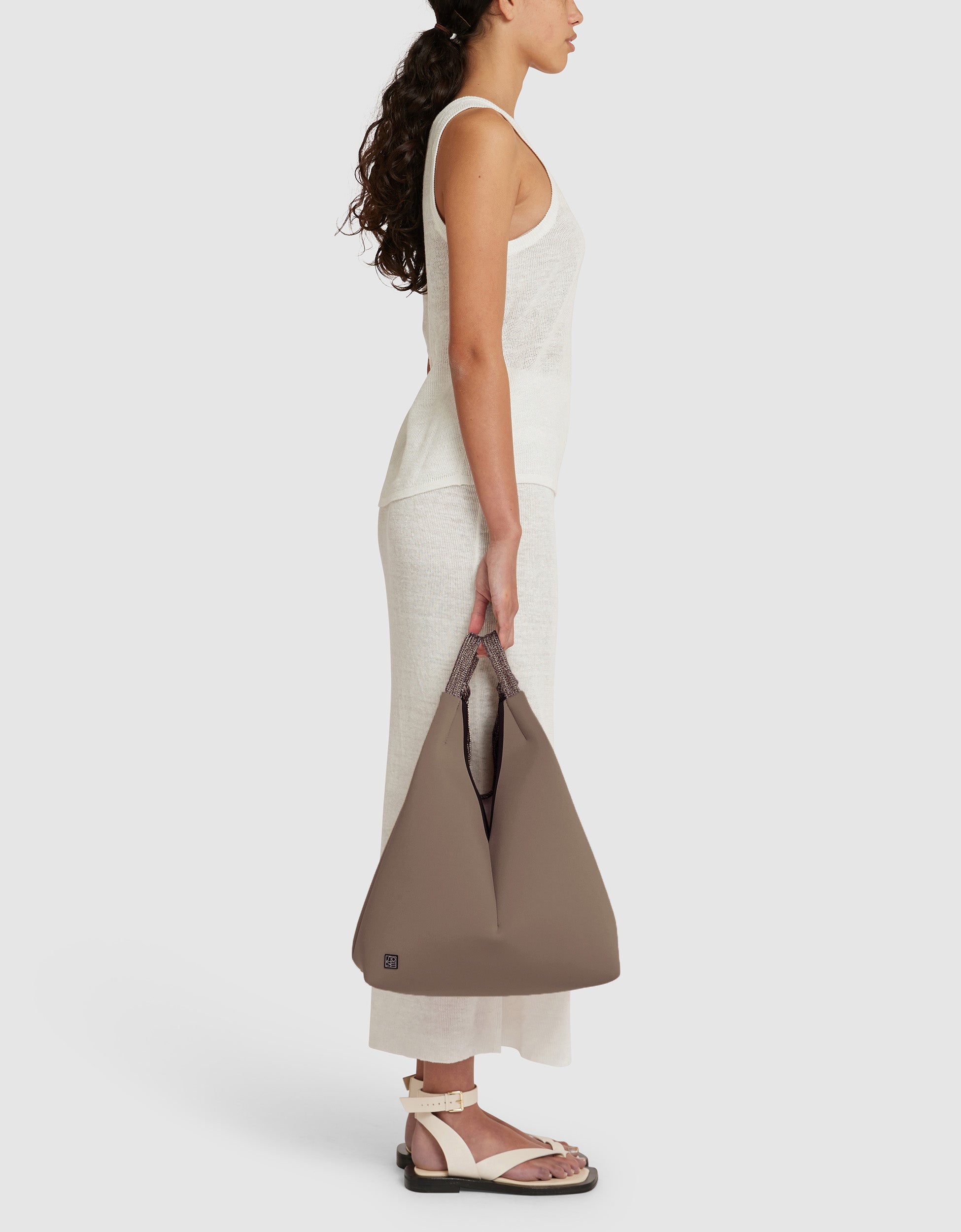 Solstice tote in woodsmoke