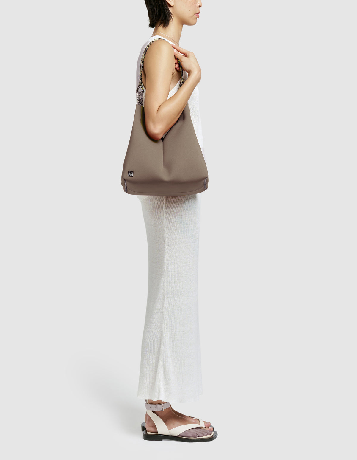 Solstice mini tote in woodsmoke