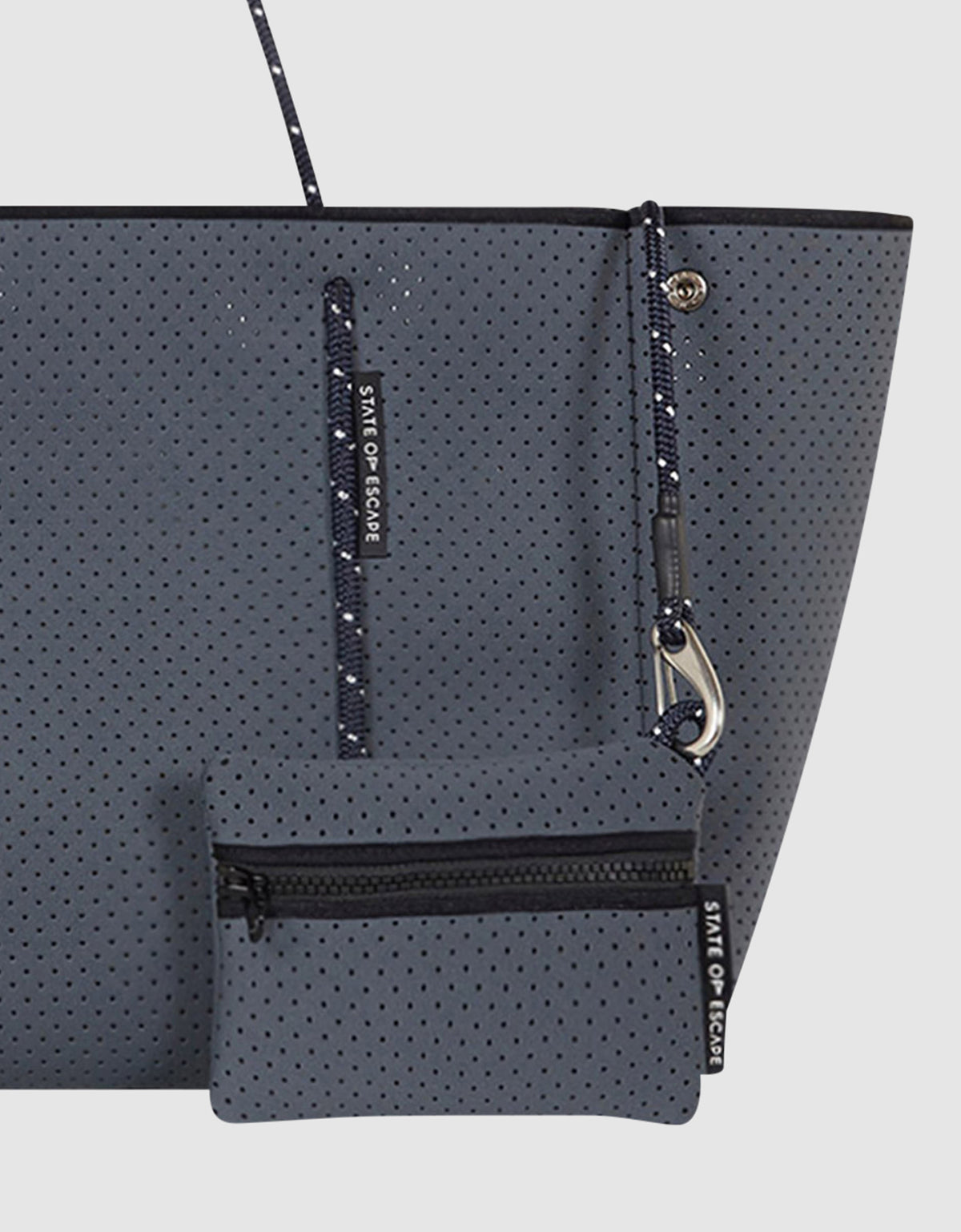 Escape™ tote pewter / navy (dual tone)