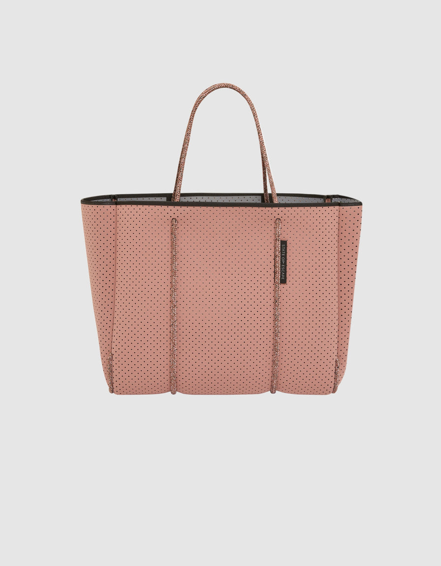 Flying solo tote in deep musk / dove – State of Escape