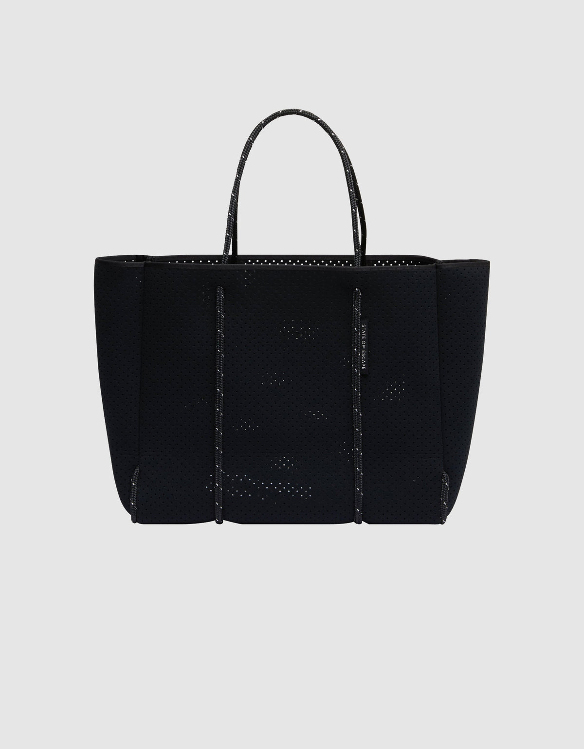 Flying Solo tote in highlight fleck black