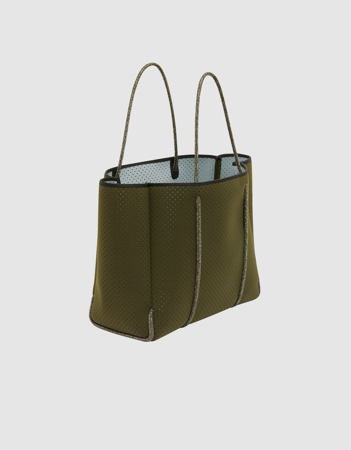 Flying Solo tote in khaki / grey (dual tone)