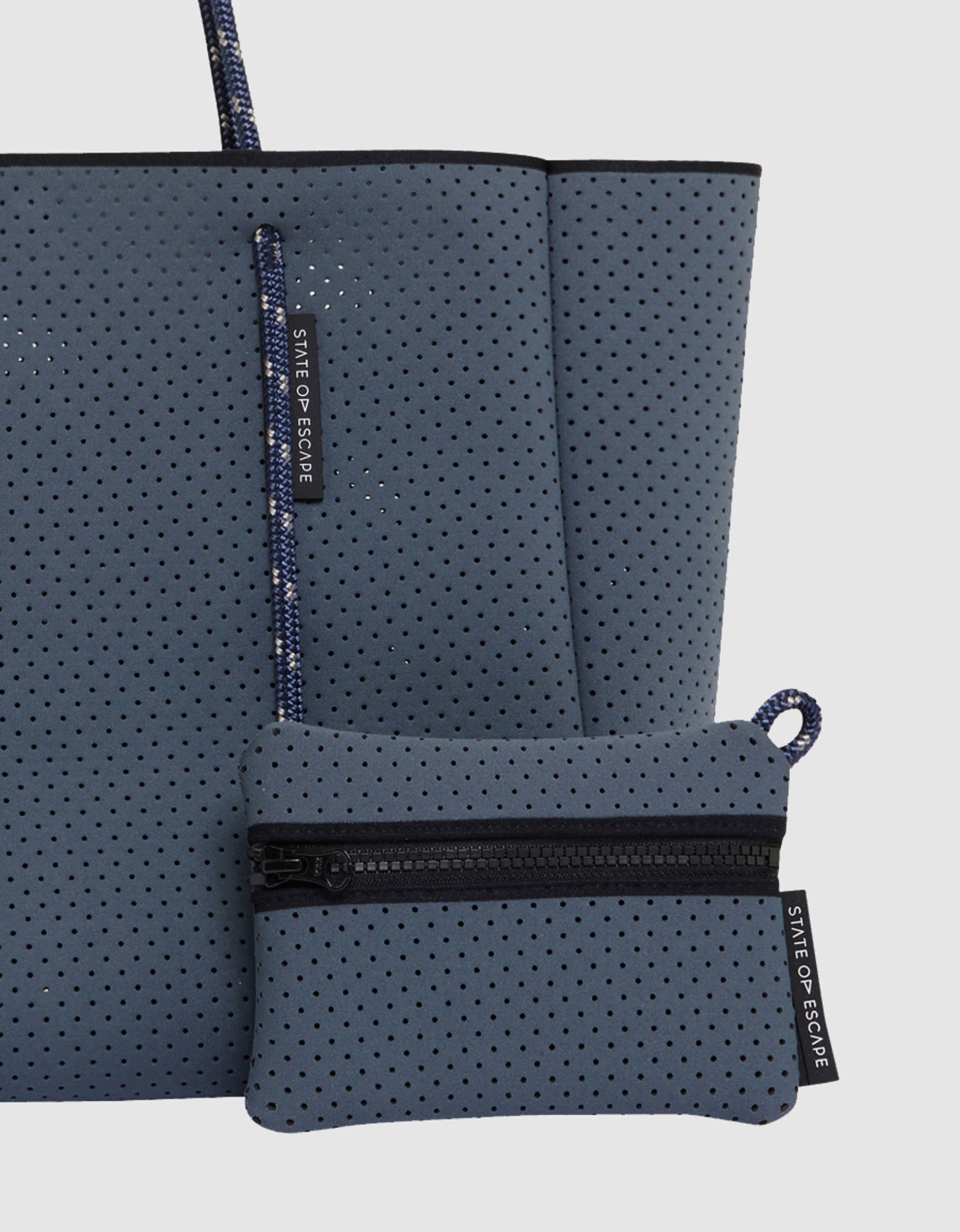 Flying Solo tote in pewter