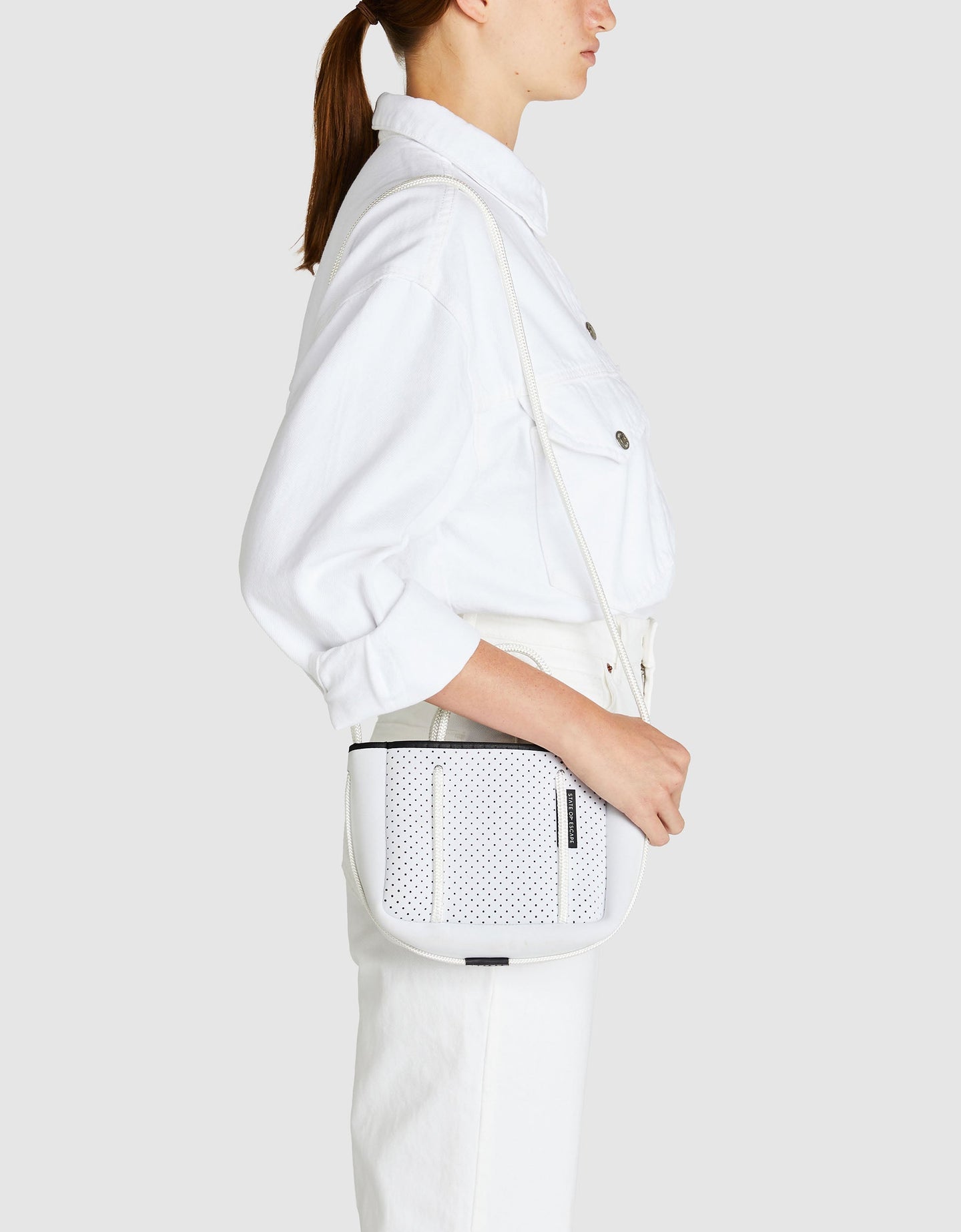 Micro Tote Bag In Whiteout – State of Escape