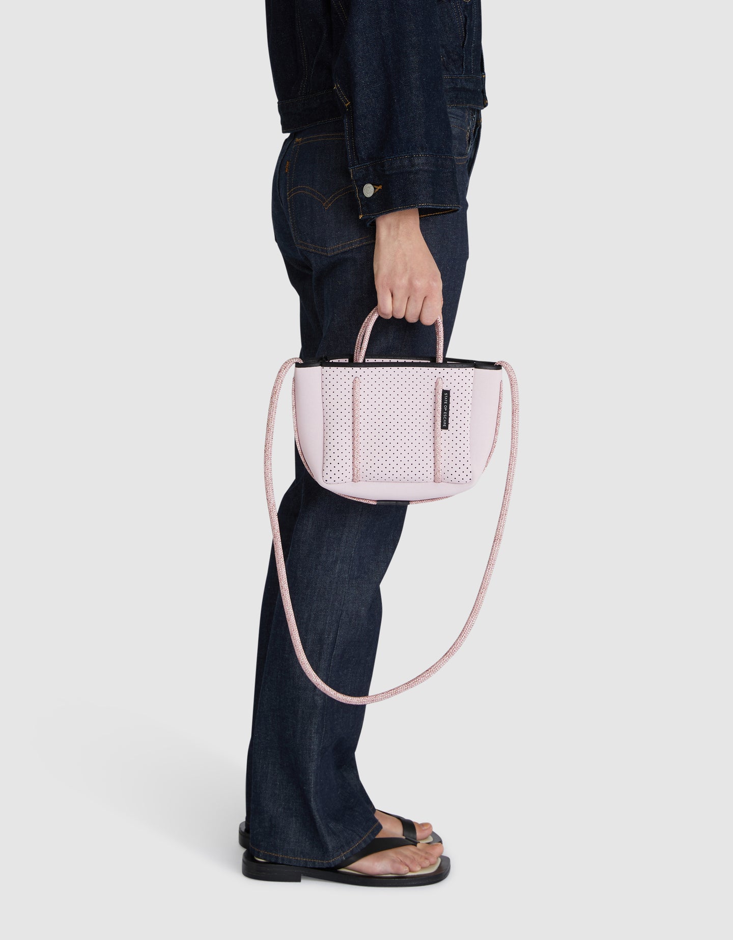 Micro Tote Bag In Pink Mist – State of Escape